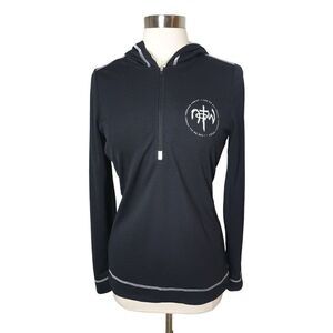 NoTW Women's Hoodie Lightweight Half-Zip Pullover Christian Graphic Large NWOT